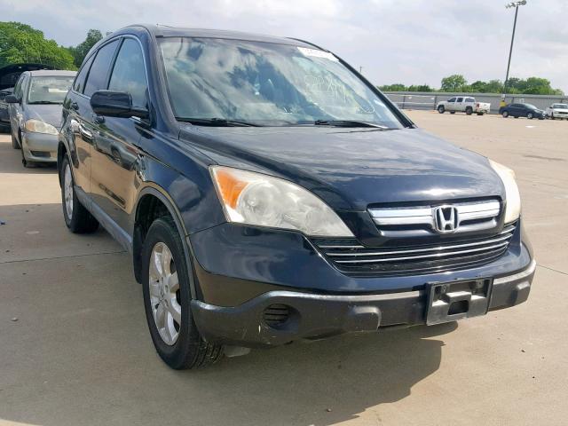 JHLRE38787C033190 - 2007 HONDA CR-V EXL BLACK photo 1