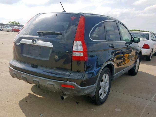 JHLRE38787C033190 - 2007 HONDA CR-V EXL BLACK photo 4