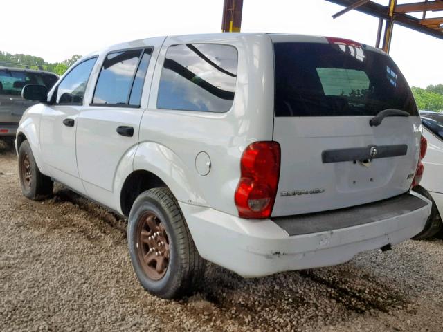 1D8HB38P17F511127 - 2007 DODGE DURANGO SX WHITE photo 3