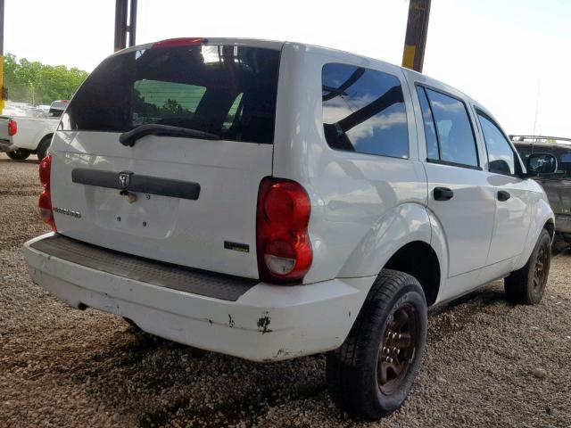 1D8HB38P17F511127 - 2007 DODGE DURANGO SX WHITE photo 4