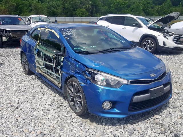 KNAFZ6A34F5263760 - 2015 KIA FORTE SX BLUE photo 1