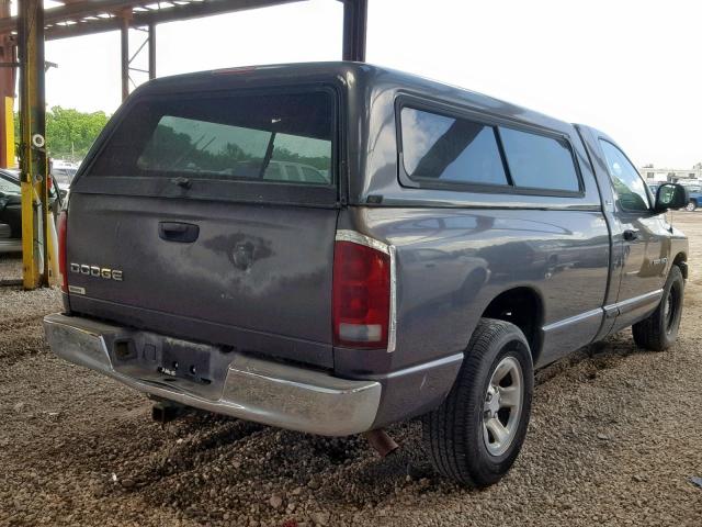 1D7HA16N72J156127 - 2002 DODGE RAM 1500 GRAY photo 4