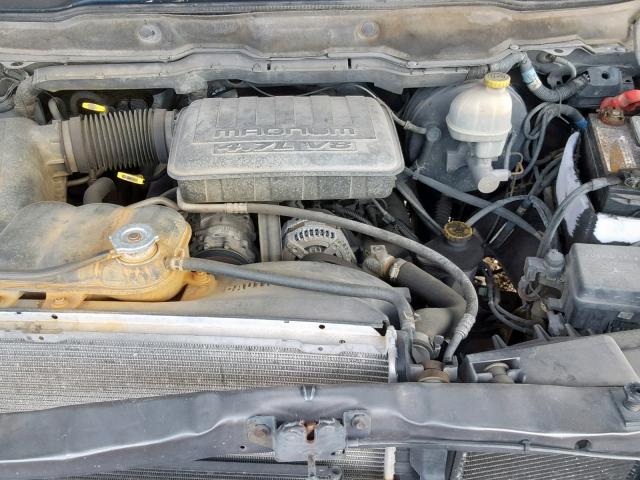 1D7HA16N72J156127 - 2002 DODGE RAM 1500 GRAY photo 7