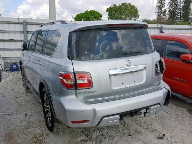 JN8AY2NC9J9558314 - 2018 NISSAN ARMADA SV SILVER photo 3