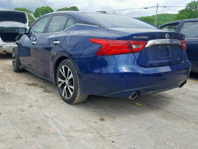 1N4AA6AP5HC453322 - 2017 NISSAN MAXIMA 3.5 BLUE photo 3