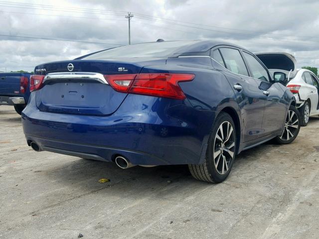 1N4AA6AP5HC453322 - 2017 NISSAN MAXIMA 3.5 BLUE photo 4