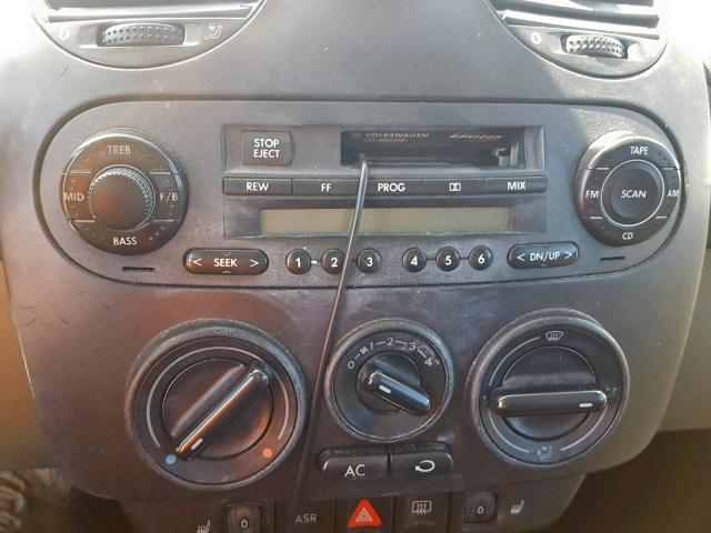 3VWDD21C01M472561 - 2001 VOLKSWAGEN NEW BEETLE WHITE photo 9