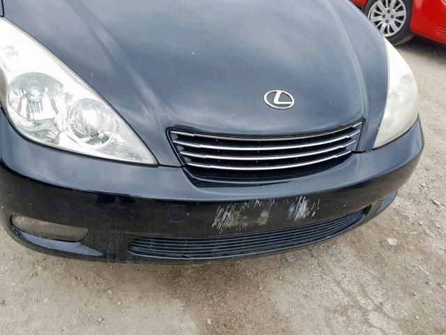 JTHBF30G520034653 - 2002 LEXUS ES 300 BLACK photo 9