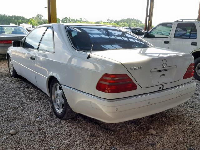 WDBGA70G7VA366104 - 1997 MERCEDES-BENZ S 500 WHITE photo 3