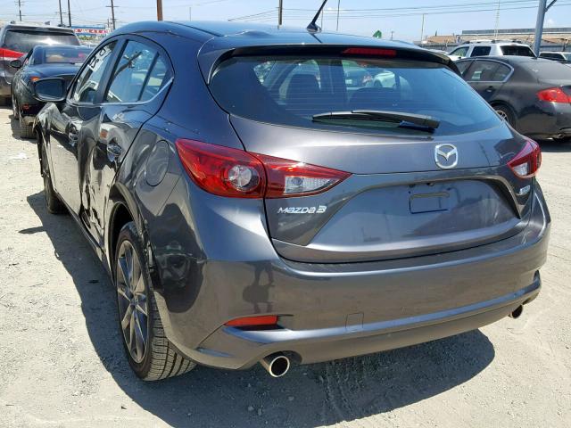 3MZBN1L38JM197954 - 2018 MAZDA 3 TOURING GRAY photo 3