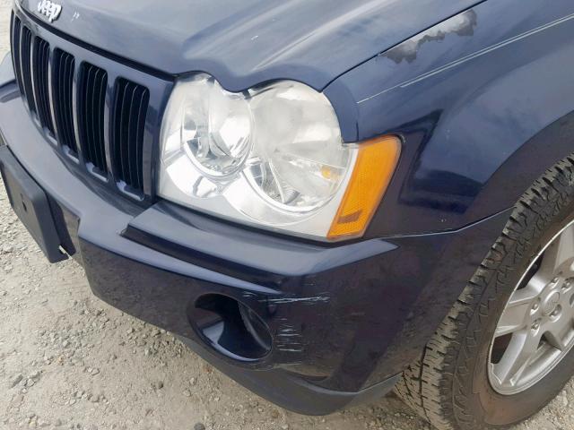 1J8GS48K16C261790 - 2006 JEEP GRAND CHER BLUE photo 9