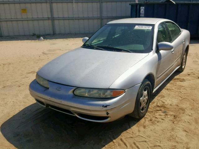 1G3NL52EX1C125185 - 2001 OLDSMOBILE ALERO GL WHITE photo 2