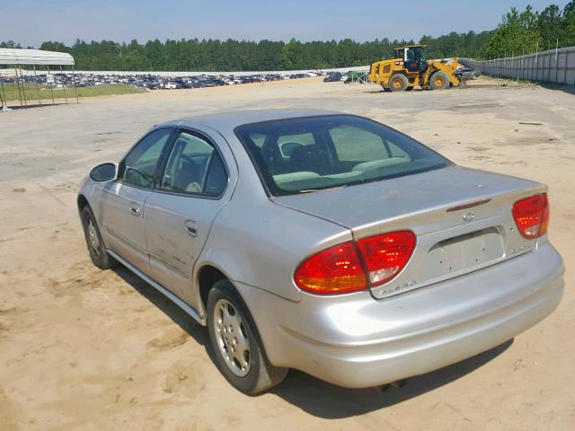 1G3NL52EX1C125185 - 2001 OLDSMOBILE ALERO GL WHITE photo 3