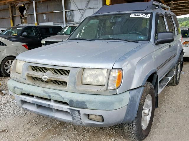 5N1ED28T71C541840 - 2001 NISSAN XTERRA XE SILVER photo 2