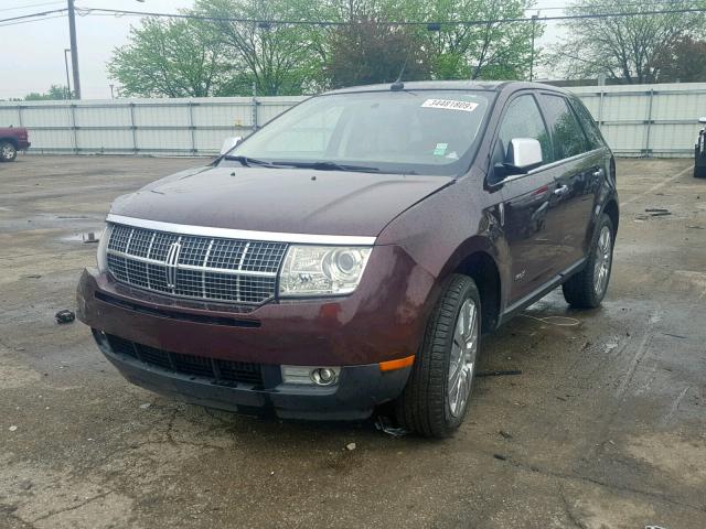 2LMDU88C29BJ04164 - 2009 LINCOLN MKX RED photo 2