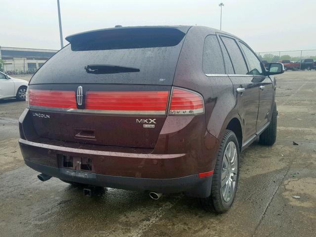 2LMDU88C29BJ04164 - 2009 LINCOLN MKX RED photo 4