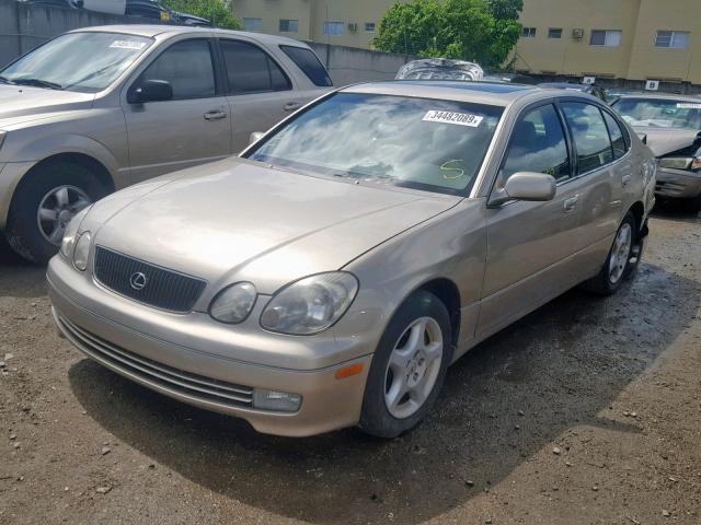 JT8BH68X6Y0022729 - 2000 LEXUS GS 400 GOLD photo 2