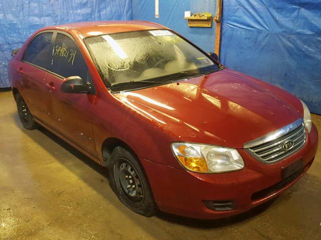 KNAFE121585512209 - 2008 KIA SPECTRA EX MAROON photo 1