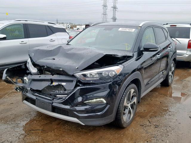 KM8J33A28HU316775 - 2017 HYUNDAI TUCSON LIM BLACK photo 2