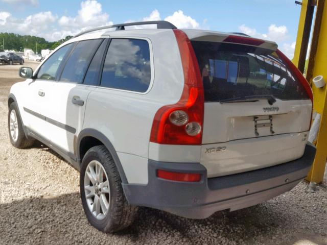 YV1CZ911X51161045 - 2005 VOLVO XC90 T6 WHITE photo 3