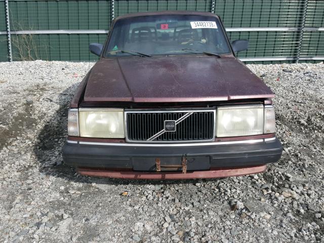 YV1AX8843K1372266 - 1989 VOLVO 244 DL BURGUNDY photo 9