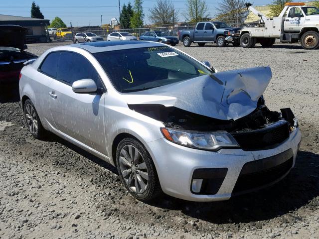 KNAFW6A35D5738015 - 2013 KIA FORTE SX SILVER photo 1