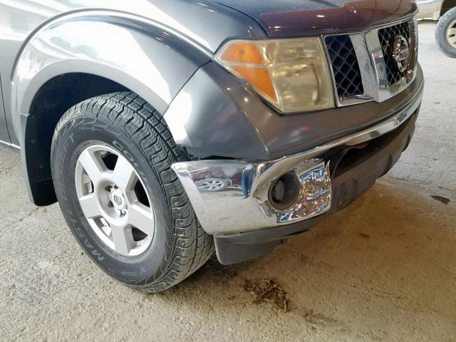 1N6AD09U38C444978 - 2008 NISSAN FRONTIER C GRAY photo 9