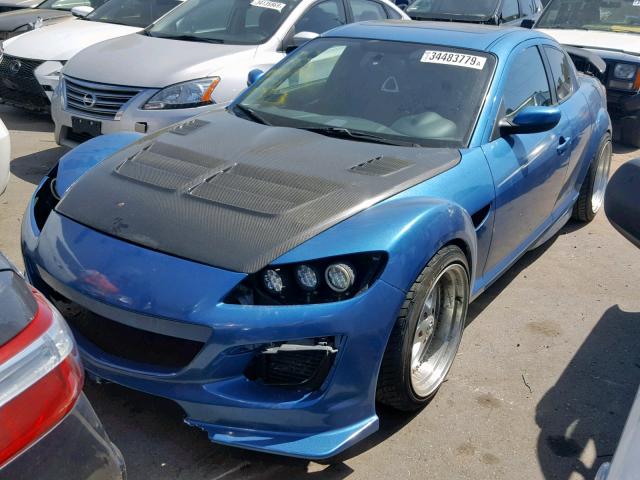 JM1FE173850147370 - 2005 MAZDA RX8 BLUE photo 2