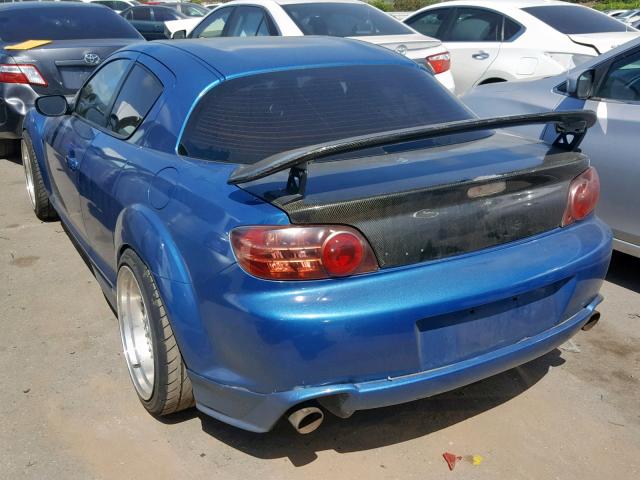 JM1FE173850147370 - 2005 MAZDA RX8 BLUE photo 3