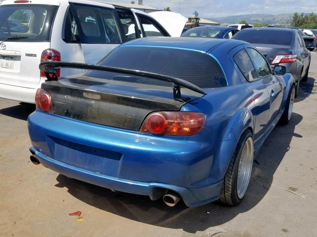 JM1FE173850147370 - 2005 MAZDA RX8 BLUE photo 4