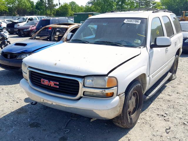 1GKEK13TXYJ150977 - 2000 GMC YUKON WHITE photo 2