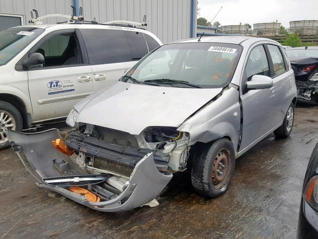 KL1TD66668B109540 - 2008 CHEVROLET AVEO BASE Gümüş foto 2