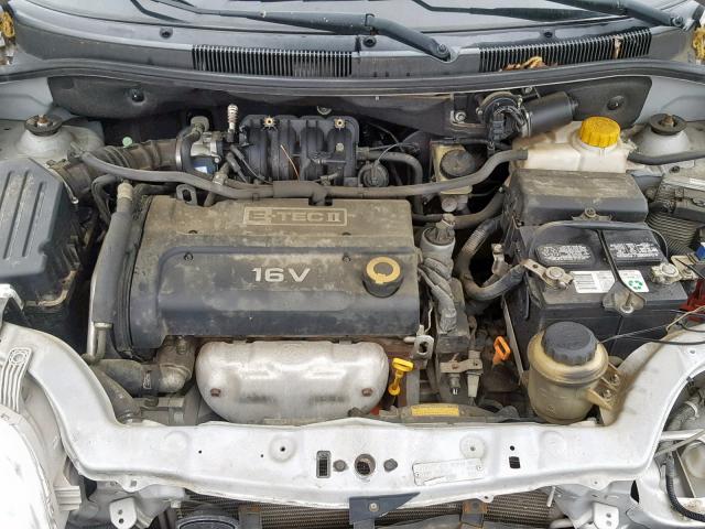 KL1TD66668B109540 - 2008 CHEVROLET AVEO BASE Gümüş foto 7