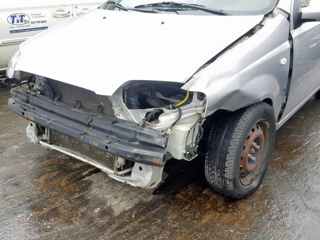 KL1TD66668B109540 - 2008 CHEVROLET AVEO BASE Gümüş foto 9