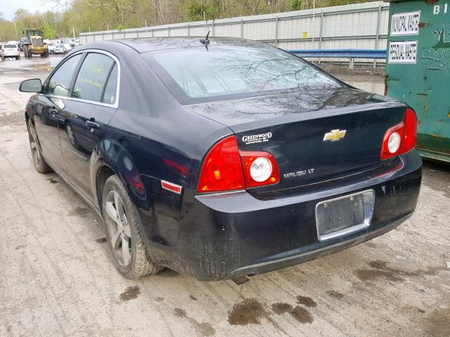 1G1ZC5E1XBF218422 - 2011 CHEVROLET MALIBU 1LT 黑色 照片 3