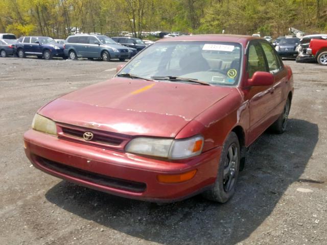 2T1BB02EXVC193170 - 1997 TOYOTA COROLLA DX RED photo 2