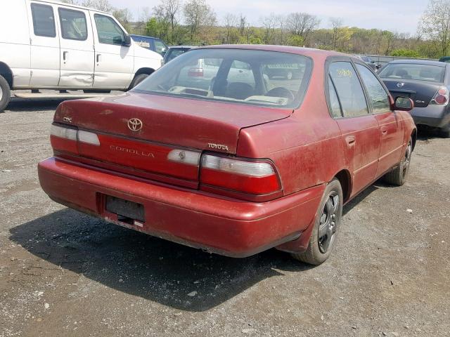 2T1BB02EXVC193170 - 1997 TOYOTA COROLLA DX RED photo 4