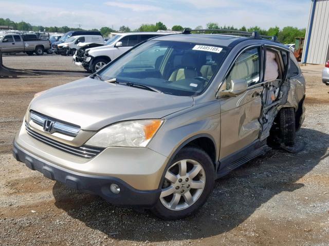 JHLRE48777C117555 - 2007 HONDA CR-V EXL TAN photo 2