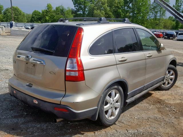 JHLRE48777C117555 - 2007 HONDA CR-V EXL TAN photo 4