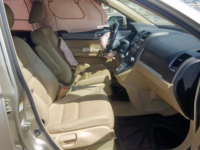 JHLRE48777C117555 - 2007 HONDA CR-V EXL TAN photo 5