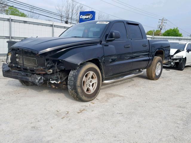 1D7HW48N76S534334 - 2006 DODGE DAKOTA QUA BLACK photo 2