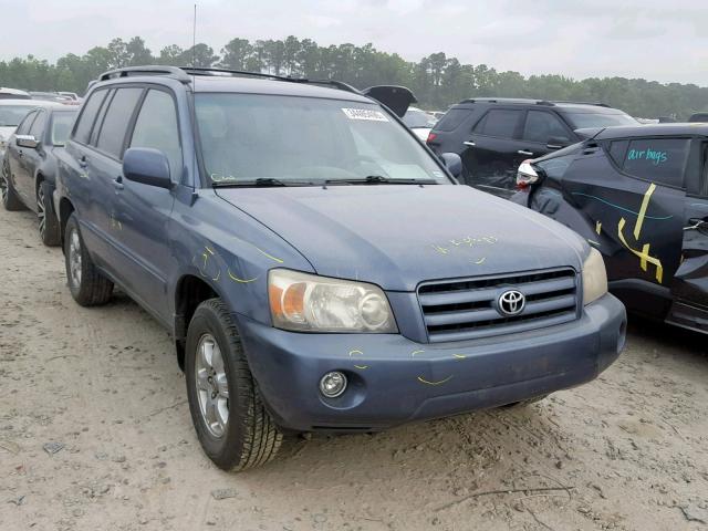 JTEGP21A470131838 - 2007 TOYOTA HIGHLANDER BLUE photo 1