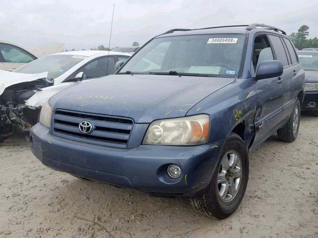 JTEGP21A470131838 - 2007 TOYOTA HIGHLANDER BLUE photo 2