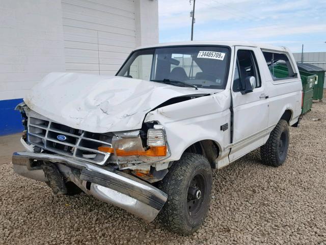 1FMEU15HXTLB58343 - 1996 FORD BRONCO U10 WHITE photo 2