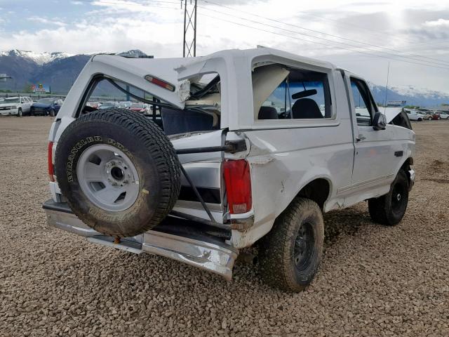 1FMEU15HXTLB58343 - 1996 FORD BRONCO U10 WHITE photo 4