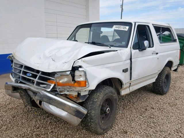 1FMEU15HXTLB58343 - 1996 FORD BRONCO U10 WHITE photo 9