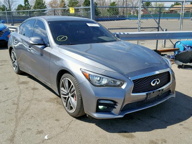 JN1AV7AR7EM701620 - 2014 INFINITI Q50 HYBRID GRAY photo 1