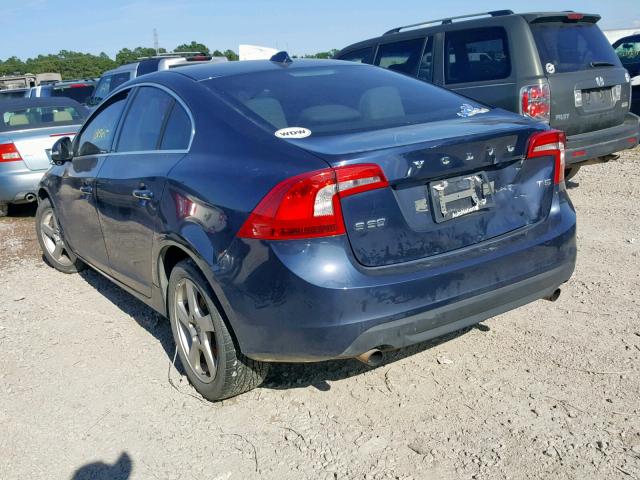 YV1622FS2C2035988 - 2012 VOLVO S60 T5 BLUE photo 3