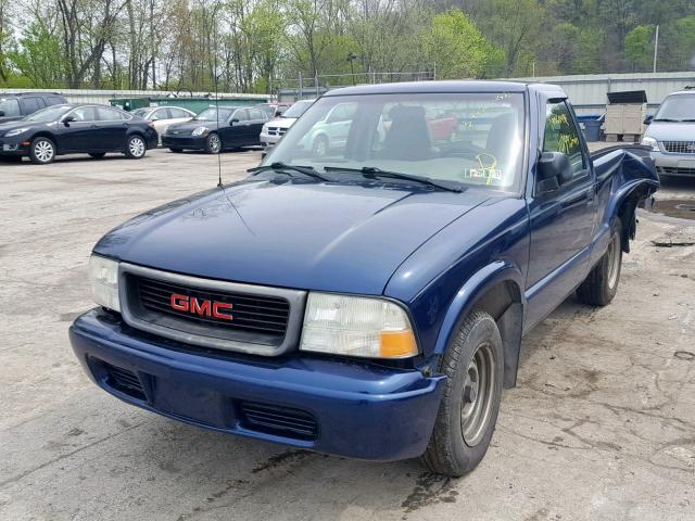 1GTCS14HX38243754 - 2003 GMC SONOMA BLUE photo 2