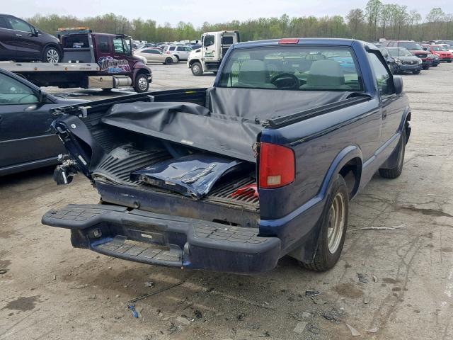 1GTCS14HX38243754 - 2003 GMC SONOMA BLUE photo 4